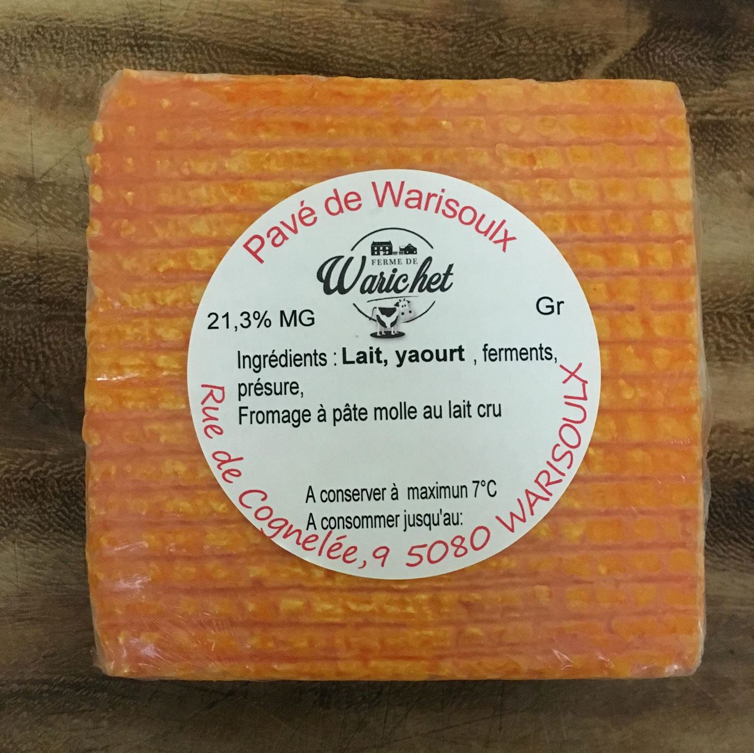 vache - Pavé de Warisoux au yaourt - demi (180g)